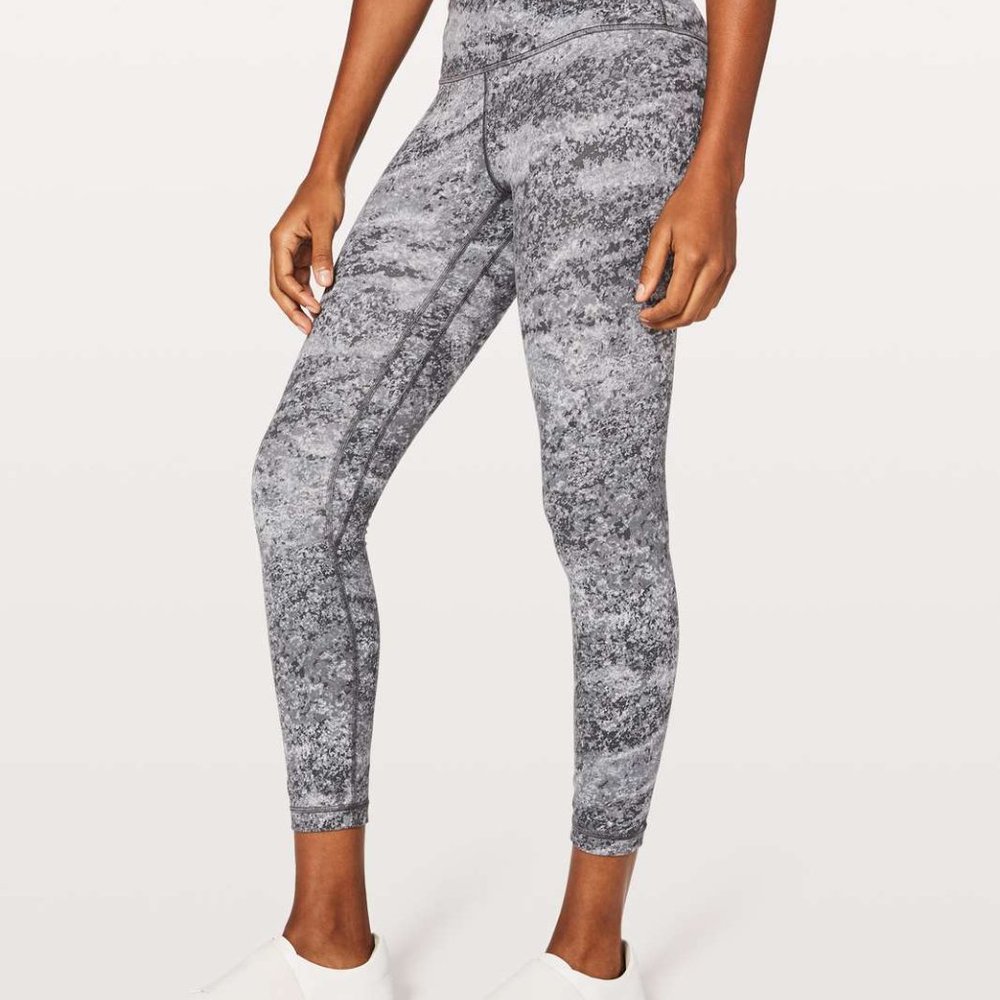 rare Lululemon Align Pant Full Length 28" Size 2 Color Area Ice Grey